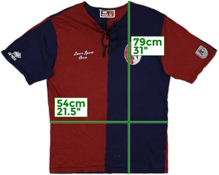 1990s Genoa Errea Retro Training Shirt Schiavon #11 - 6/10 - (M)