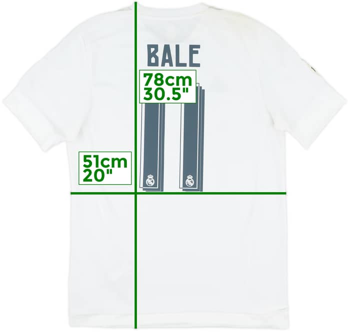 2015-16 Real Madrid Home Shirt Bale #11 - 6/10 - (L)