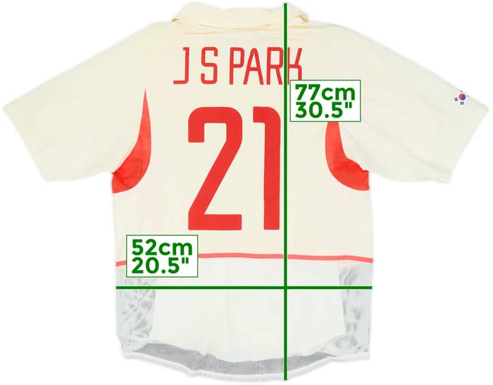 2002-03 South Korea Player Issue Away Shirt J S Park #21 - 6/10 - (M)