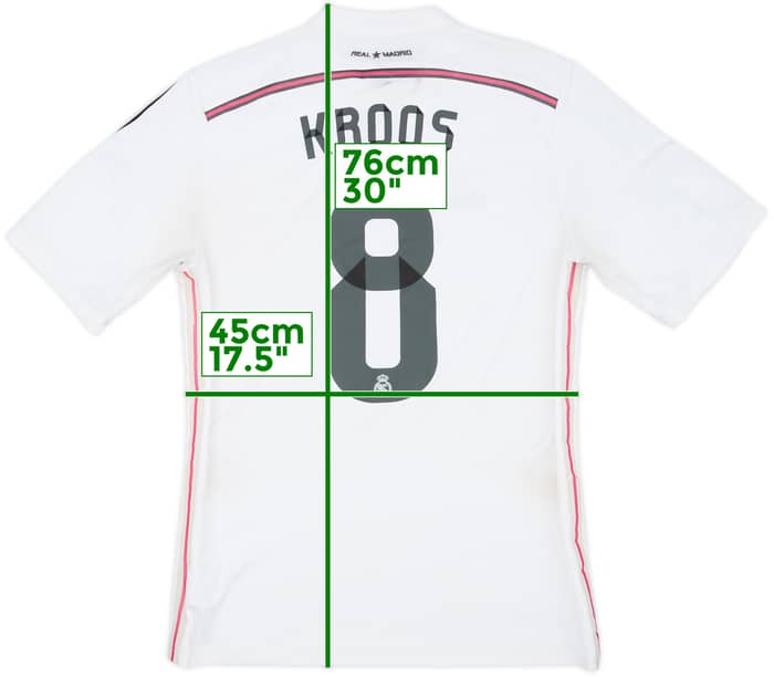 2014-15 Real Madrid Home Shirt Kroos #8 - 6/10 - (M)