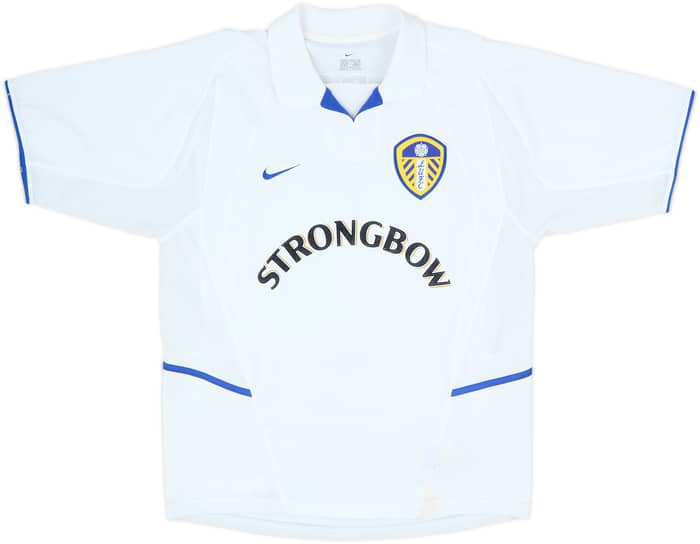 2002-03 Leeds United Home Shirt Radebe #5 - 7/10 - (M)