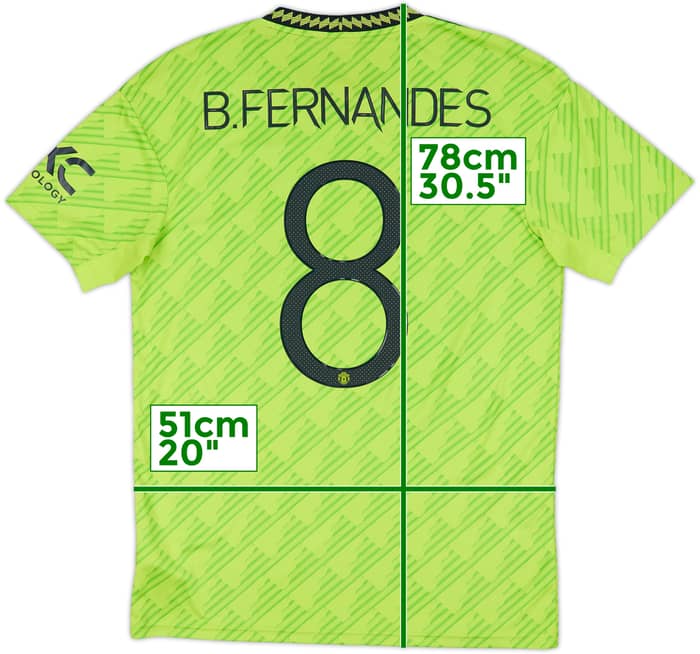 2022-23 Manchester United Third Shirt B.Fernandes #8 - 7/10 - (M)