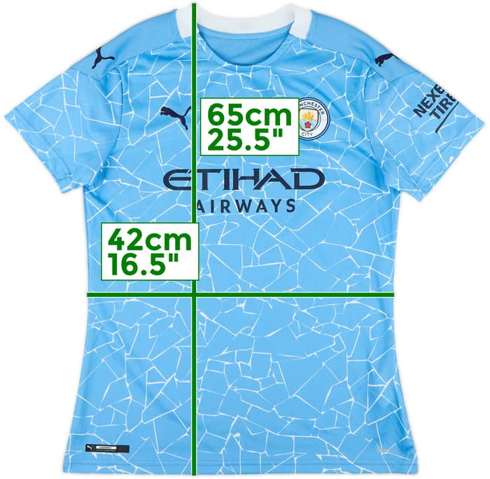 2020-21 Manchester City Home Shirt - 9/10 - (Women's S)
