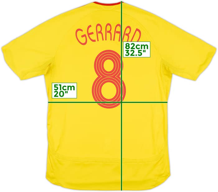 2006-07 Liverpool Player Issue Away Shirt Gerrard #8 - 8/10 - (L)