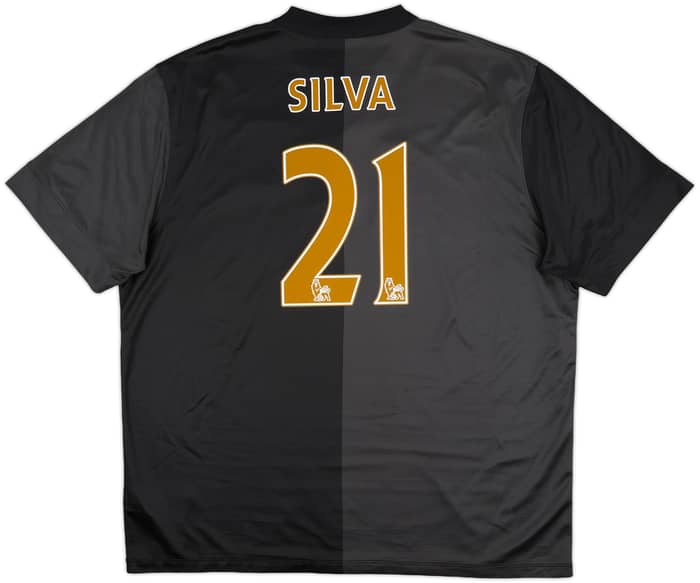 2013-14 Manchester City Away Shirt Silva #21 - 8/10 - (XXL)