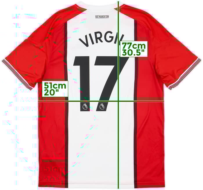 2017-18 Southampton Home Shirt Virgil #17 - 8/10 - (L)
