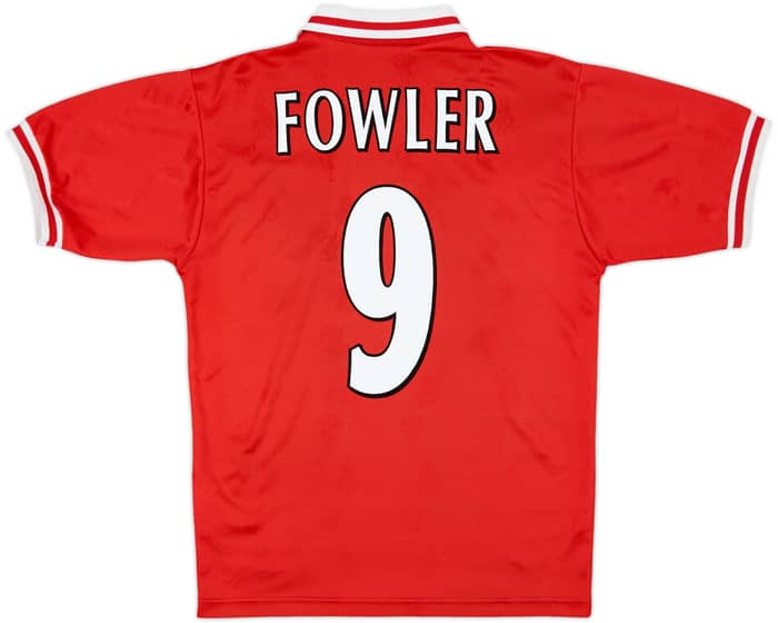 1996-98 Liverpool Home Shirt Fowler #9 - 6/10 - (S)