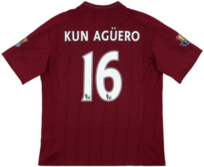 2012-13 Manchester City Away Shirt Kun Aguero #16 - 7/10 - (XL)