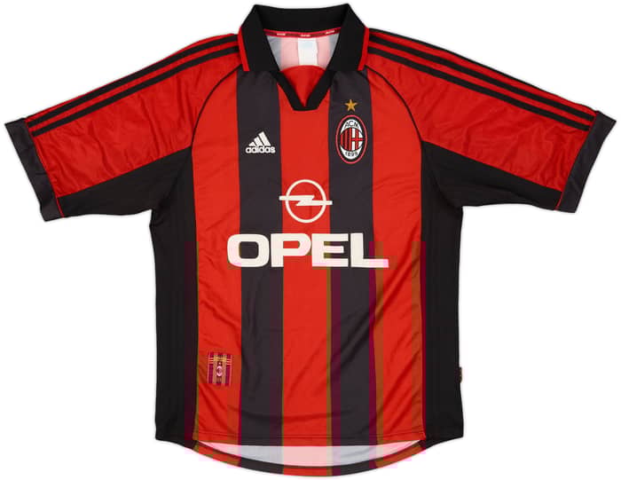1998-00 AC Milan Home Shirt Maldini #3 - 8/10 - (M)
