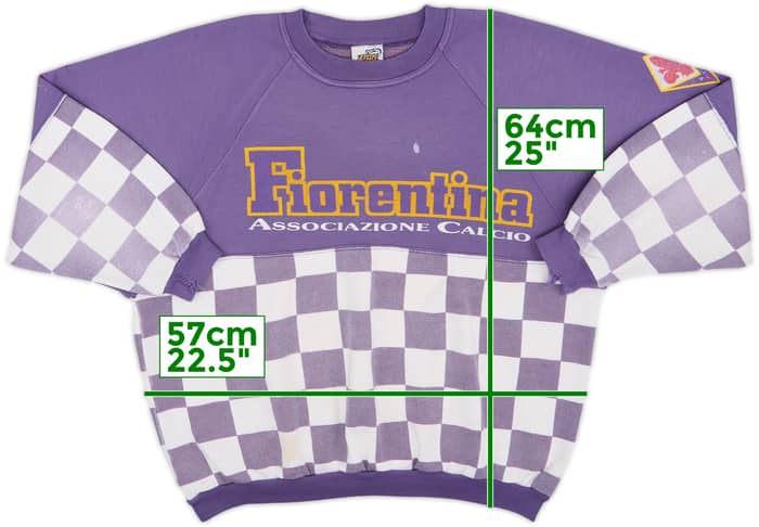 1990-91 Fiorentina Le Felpe Dei Grandi Club Sweat Top - 5/10 - (XL)
