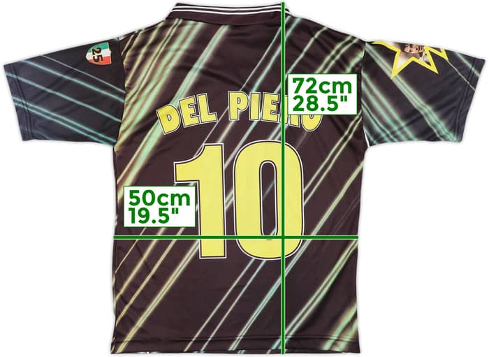 1997-98 Juventus Graphic Fan Shirt Del Piero #10 - 9/10 - (L/XL)