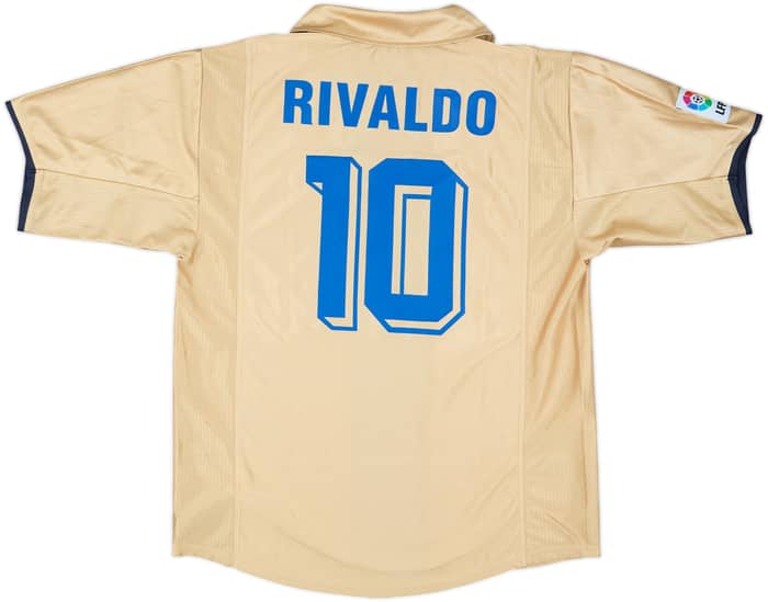 2001-03 Barcelona Away Shirt Rivaldo #10 - 7/10 - (M)
