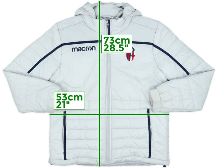 2018-19 Bologna Macron Padded Bench Coat - 8/10 - (S)