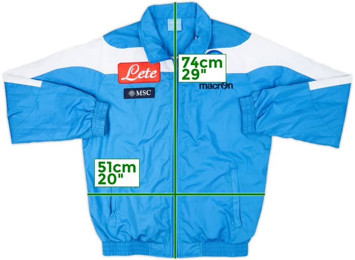 2011-12 Napoli Macron Track Jacket - 8/10 - (M)