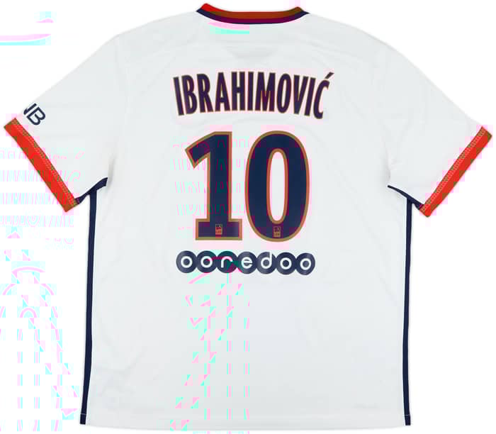 2015-16 Paris Saint-Germain Away Shirt Ibrahimovic #10 - 7/10 - (XL)
