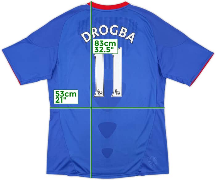 2010-11 Chelsea Home Shirt Drogba #11 - 8/10 - (L)