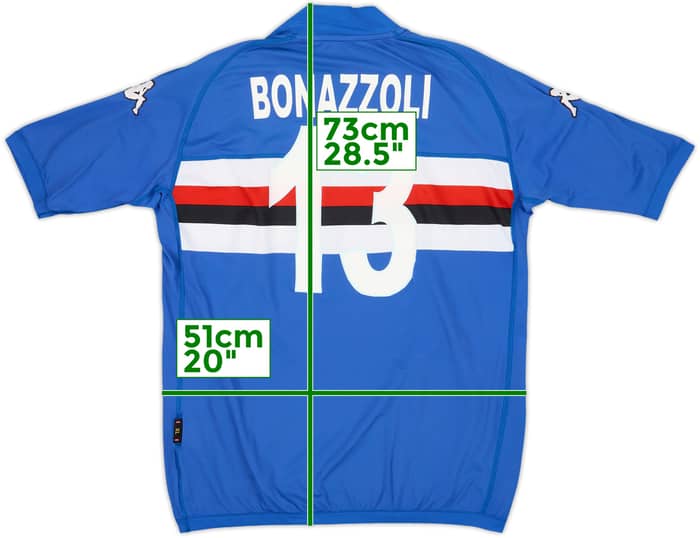 2004-05 Sampdoria Home Shirt Bonazzoli #13 - 5/10 - (XL)
