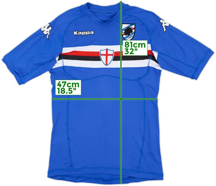 2011-12 Sampdoria Home Shirt #3 - 5/10 - (XL)