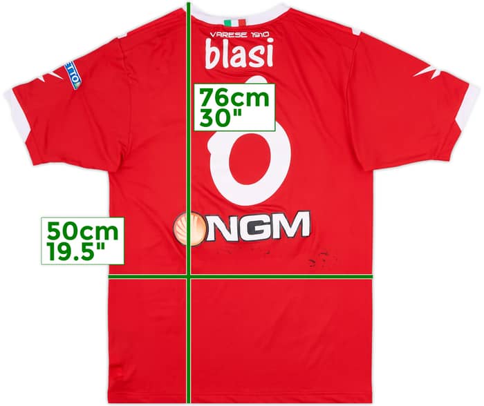 2014-15 AS Varese Signed Home Shirt Blasi #6 - 7/10 - (L)