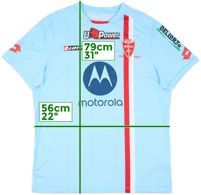 2022-23 Monza Signed Third Shirt - 6/10 - (XL)