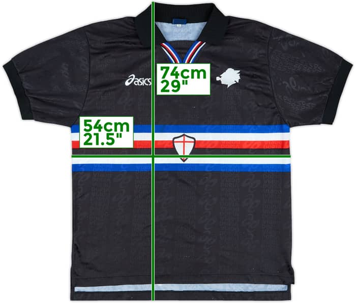 1996-97 Sampdoria Third Shirt #9 - 6/10 - (S)