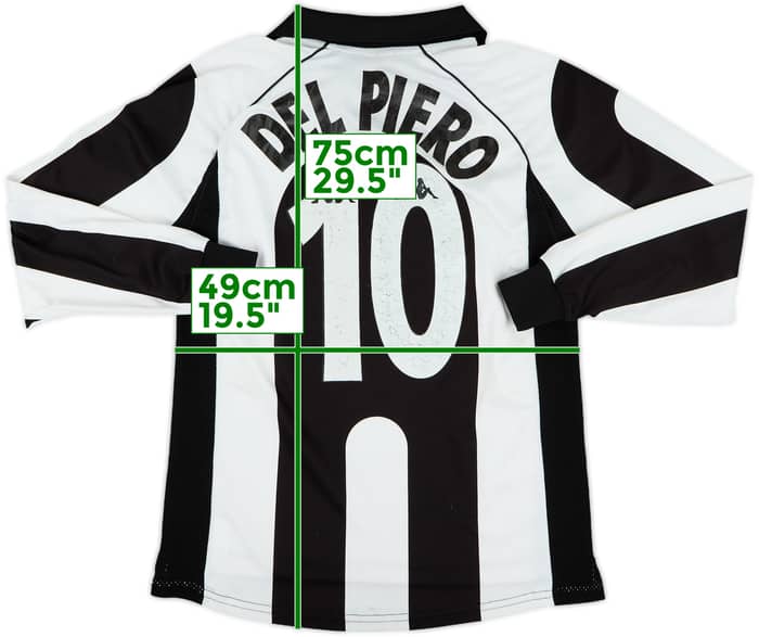 1997-98 Juventus Centenary Home L/S Shirt Del Piero #10 - 6/10 - (S)
