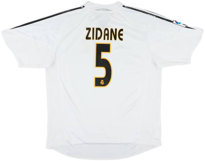 2004-05 Real Madrid Home Shirt Zidane #5 - 5/10 - (XL)