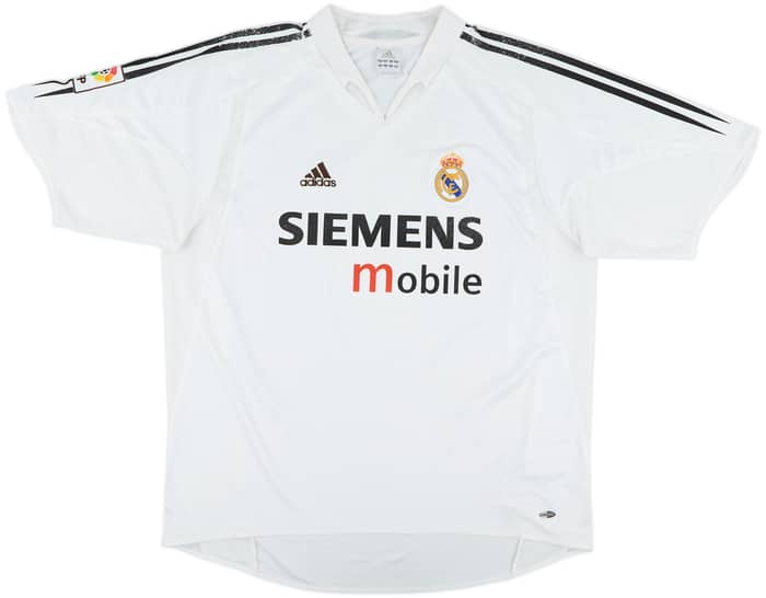 2004-05 Real Madrid Home Shirt Zidane #5 - 5/10 - (XL)
