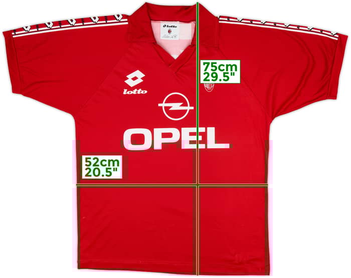 1995-96 AC Milan Lotto Training Shirt - 6/10 - (M)