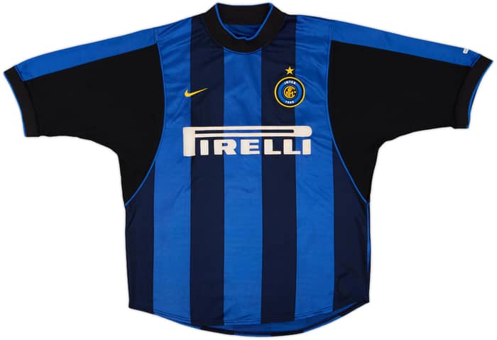 2000-01 Inter Milan Home Shirt Ronaldo #9 - 7/10 - (L)