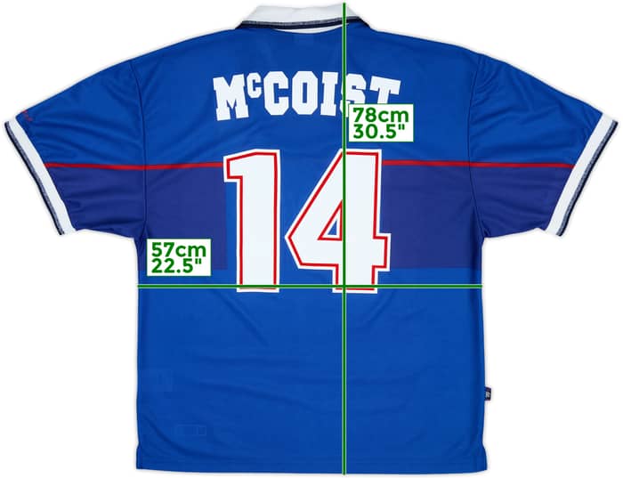 1997-99 Rangers Home Shirt McCoist #14 - 10/10 - (XL)