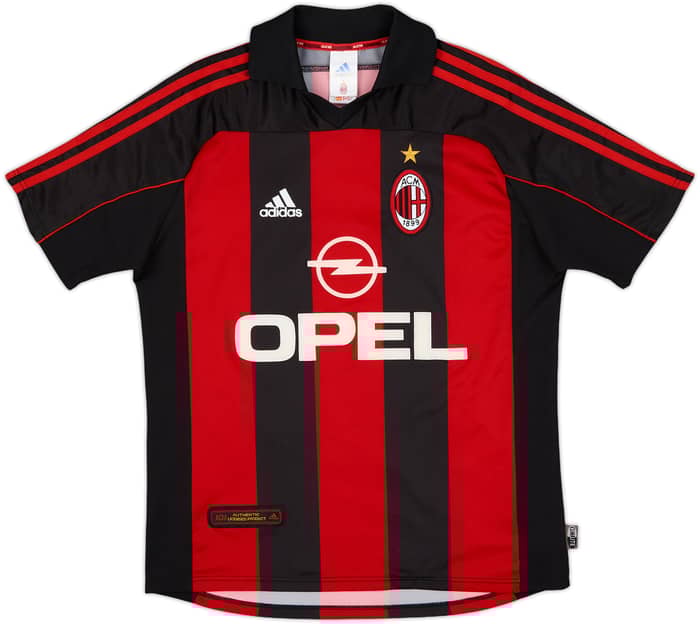2000-02 AC Milan Home Shirt Shevchenko #7 - 10/10 - (XL.Boys)