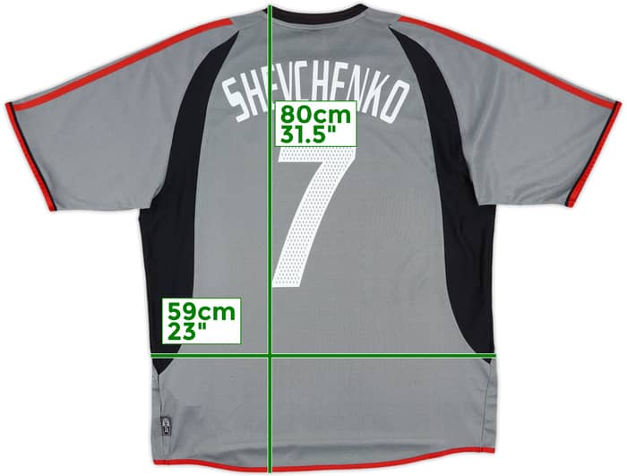 2003-04 AC Milan Third Shirt Shevchenko #7 - 8/10 - (XL)