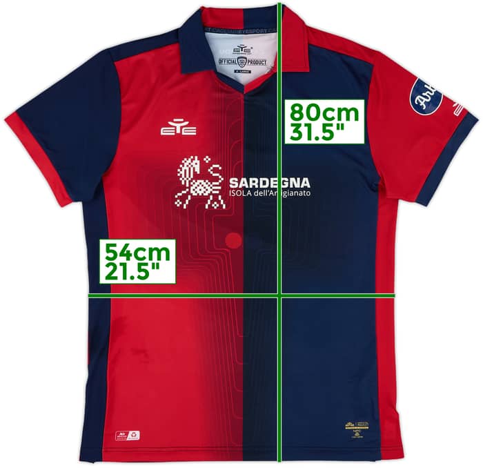 2023-24 Cagliari Home Shirt - 7/10 - (XL)