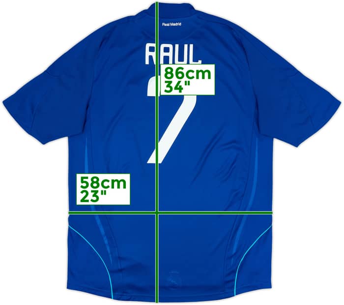 2008-09 Real Madrid Away Shirt Raul #7 - 8/10 - (XL)