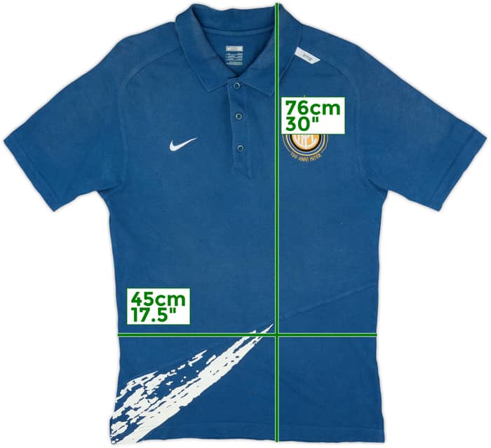 2007-08 Inter Milan Nike Polo Shirt - 8/10 - (M)