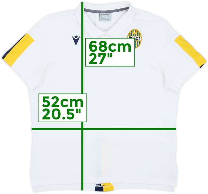 2019-20 Hellas Verona Macron Polo Shirt - 6/10 - (L)