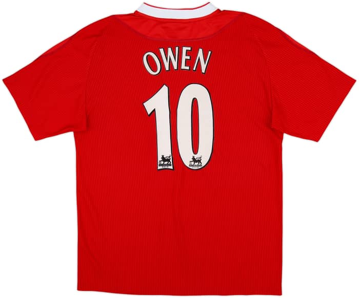 2002-04 Liverpool Home Shirt Owen #10 - 8/10 - (M)