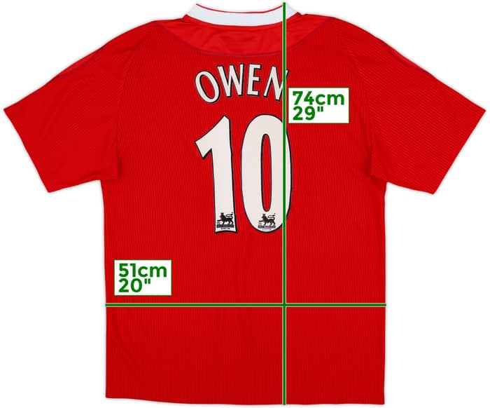 2002-04 Liverpool Home Shirt Owen #10 - 8/10 - (M)