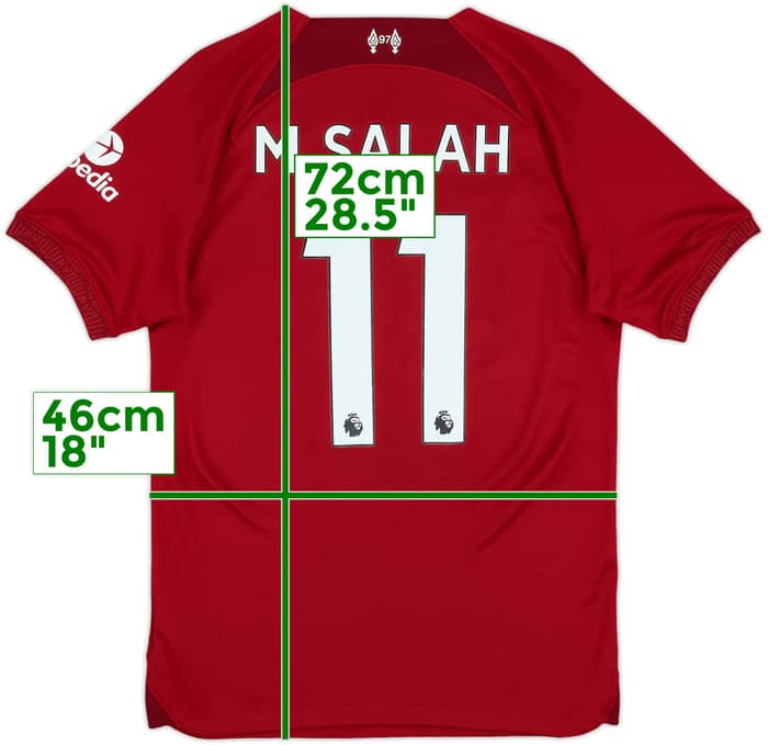 2022-23 Liverpool Home Shirt M.Salah #11 - 7/10 - (S)