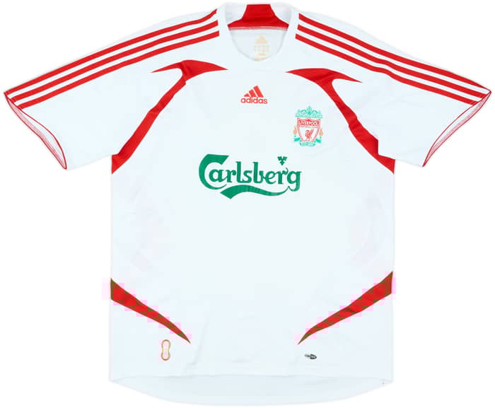 2007-08 Liverpool Away Shirt Gerrard #8 - 8/10 - (L)