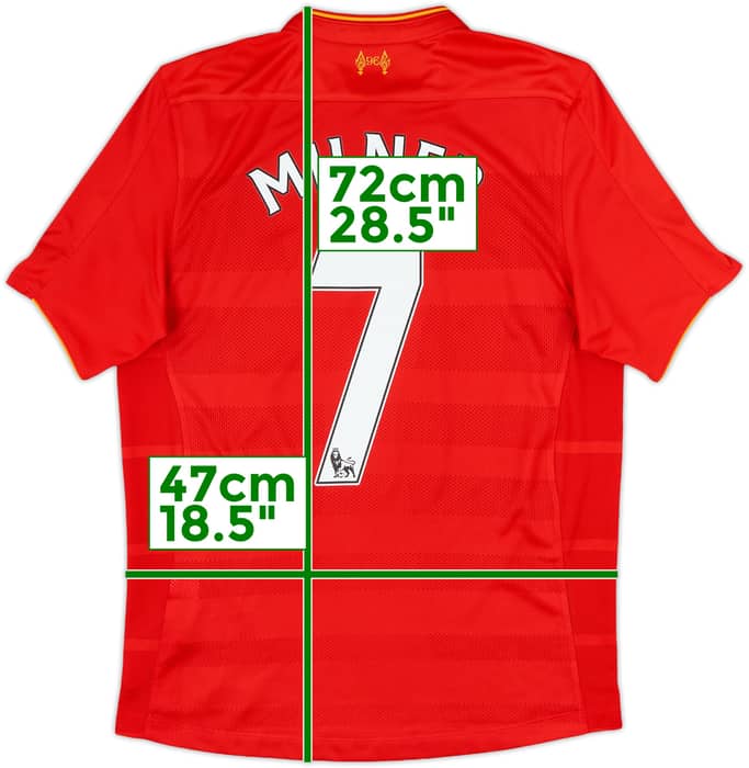 2016-17 Liverpool Home Shirt Milner #7 - 7/10 - (S)