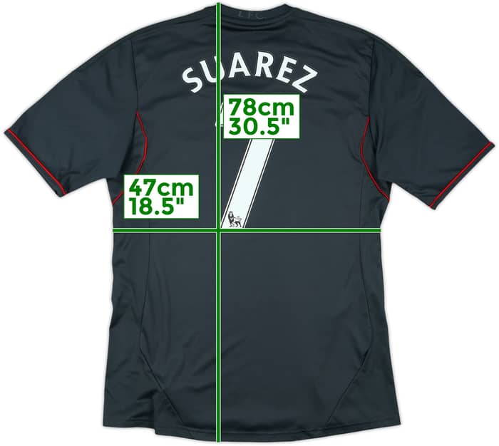 2011-12 Liverpool Away Shirt Suarez #7 - 6/10 - (M)