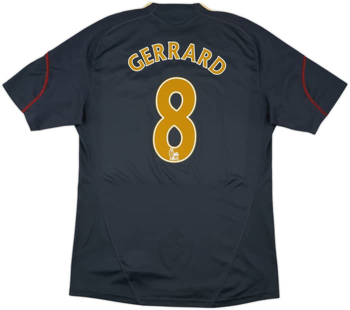 2009-10 Liverpool Away Shirt Gerrard #8 - 8/10 - (L)