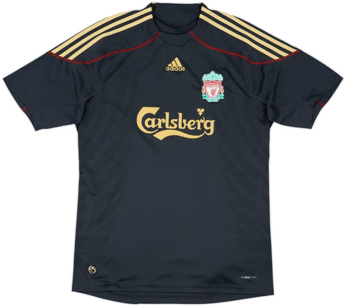 2009-10 Liverpool Away Shirt Gerrard #8 - 8/10 - (L)