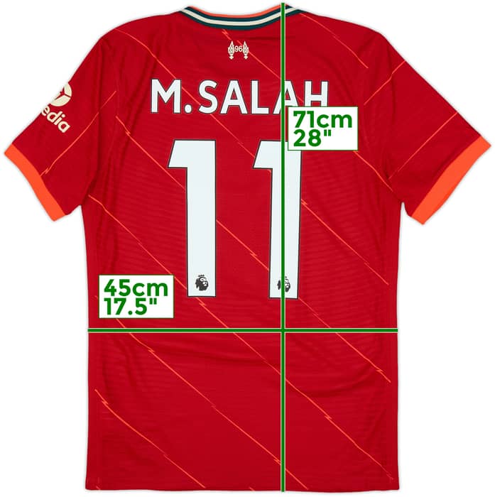 2021-22 Liverpool Authentic Home Shirt M.Salah #11 - 10/10 - (S)