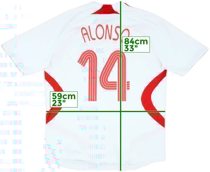 2007-08 Liverpool Away Shirt Alonso #14 - 6/10 - (XL)