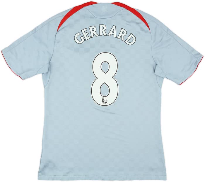 2008-09 Liverpool Away Shirt Gerrard #8 - 7/10 - (M)