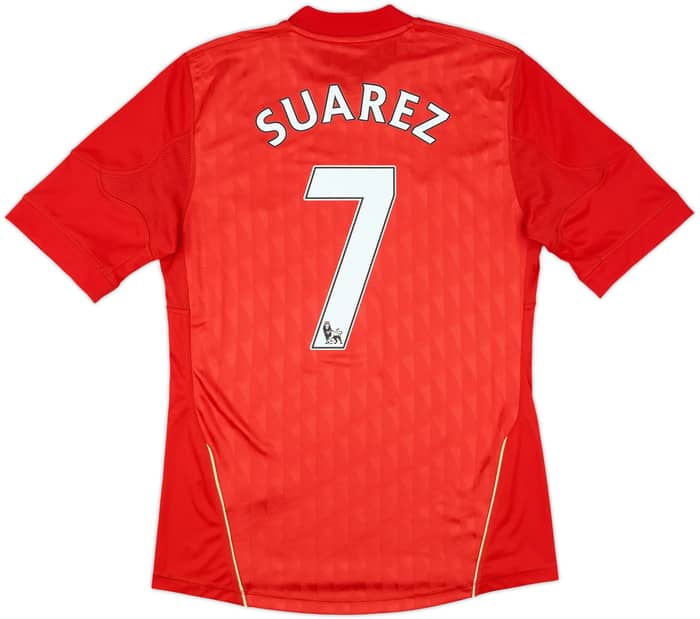 2010-12 Liverpool Home Shirt Suarez #7 - 8/10 - (S)