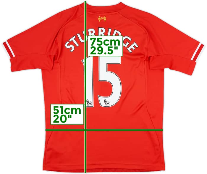 2013-14 Liverpool Home Shirt Sturridge #15 - 7/10 - (M)